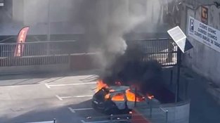 El fum era visible des de bona part del poble