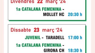 Partits d'hoquei a la Jonquera
