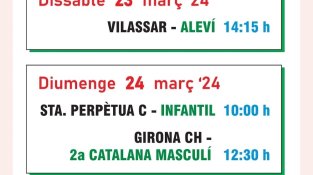 Partits d'hoquei a fora de la Jonquera