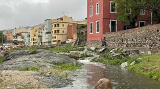 El riu Llobregat avui a la Jonquera