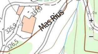 Ubicació de la Mina del Mas Rius