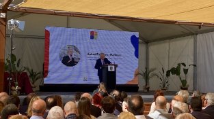 Antoni Escudero durant el seu parlament