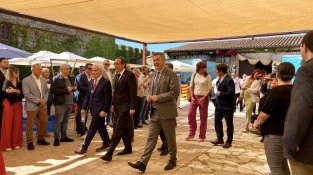 D'esquerra a dreta, Antoni Escudero, Josep Rull i Miquel Noguer