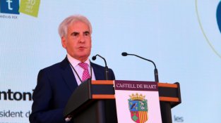 Antoni Escudero, durant el seu parlament