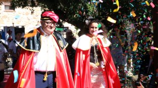 Els vescomtes de Biart, durant la celebració