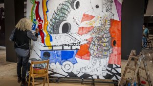 Antonio Federico ha pintat un quadre en directe