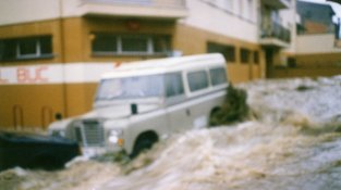 Detall de les inundacions del 1986
