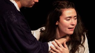 L'Aida, en plena interpretació