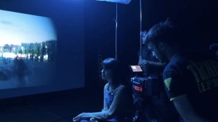 L'Aida, en un dels seus rodatges