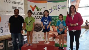 Algunes de les imatges que ha deixat l'actuació del Club ACEJ Natació La Jonquera a Palafrugell
