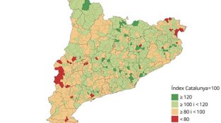 L'índex socioeconòmic 2022 a a Jonquera se situa per sota la mitjana catalana