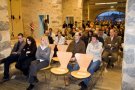 Ple gairebé total als baixos de Can Laporta en la presentació del llibre CODEX