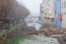 La Jonquera rep una intensa nevada des de les dues del migdia