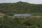 Primers trens circulant amb electricitat pel tram del TGV a la Jonquera