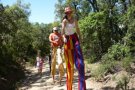 Pujada amb xanques a l'aplec de Santa Llúcia