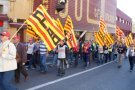 2.000 manifestants tallen la frontera al Portús en protesta contra la reforma laboral