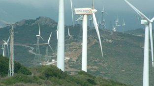 Molins per a la producció d'energia eòlica. Imatge d'arxiu.