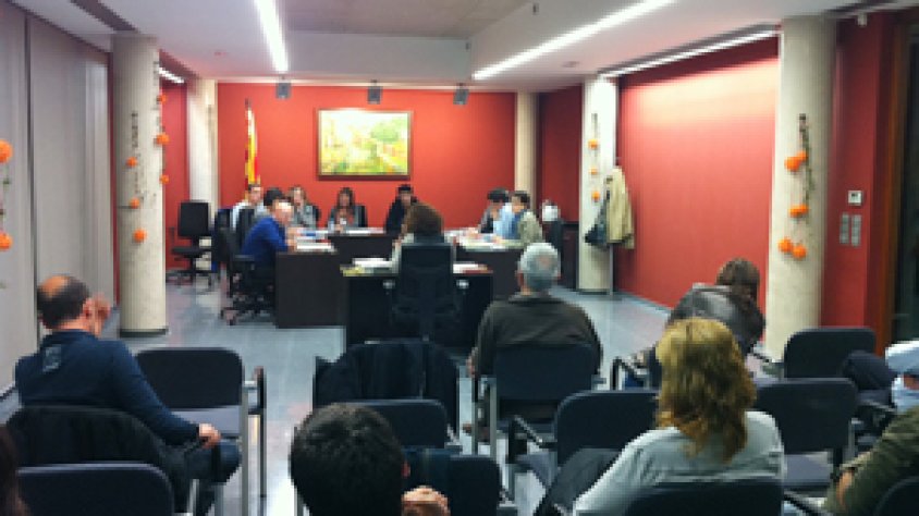 Imatge d'arxiu. Ple municipal celebrat el passat mes de març
