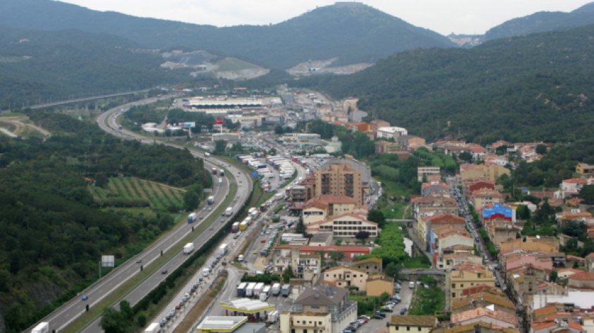 Vista aèria de la Jonquera