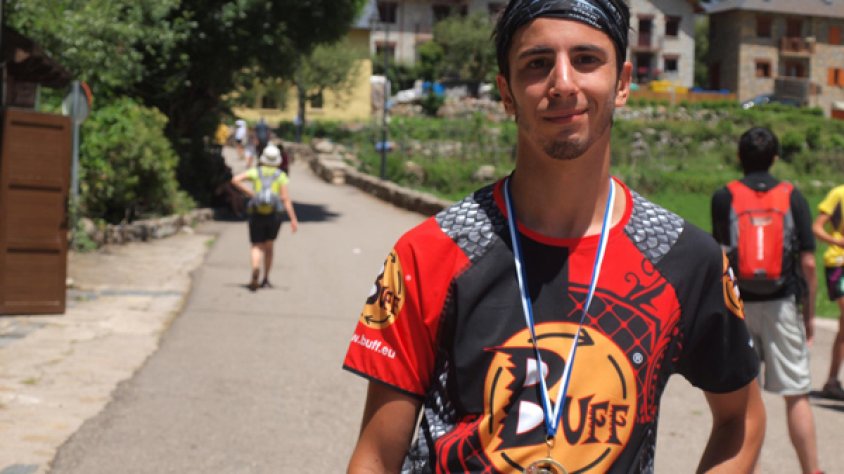 El jonquerenc Daniel Ramirez als skyGames 2012, a l'Alta Ribagorça