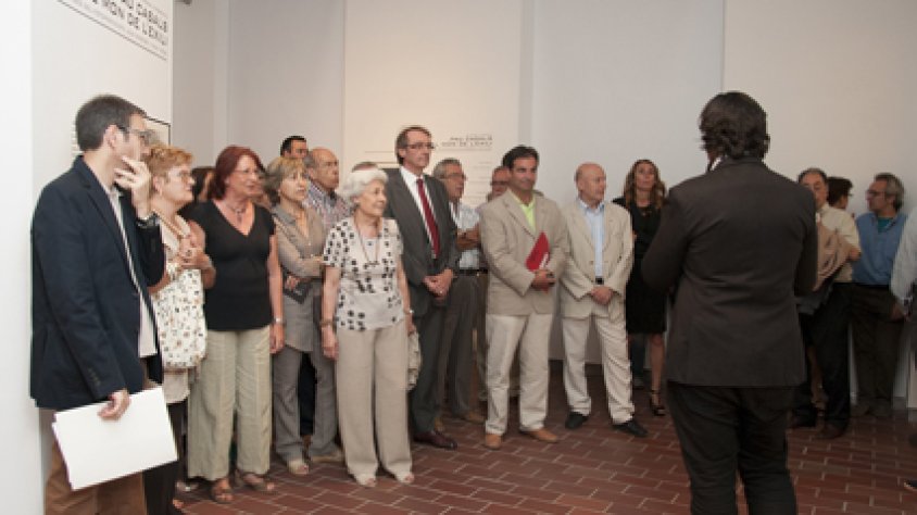 Inauguració de l'exposició ahir ala tarda al MUME