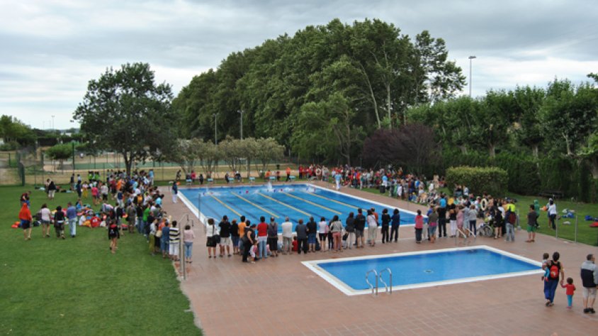 Piscina municipal de la JOnquera el dissabte 14 de juliol