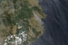 L'incendi de la Jonquera, des del satèl·lit