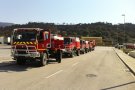 Els Bombers continuen treballant en l'extinció de l'incendi forestal