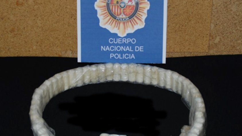 El cinturó on el detingut duia les dosis de cocaïna.