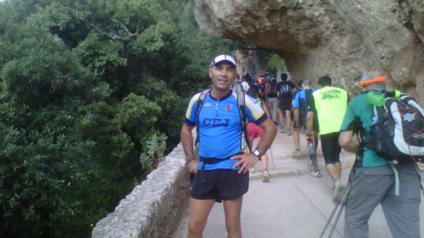 David Cardoso, corredor del CEJ, a la marxa de resistència de Matagalls-Montserrat