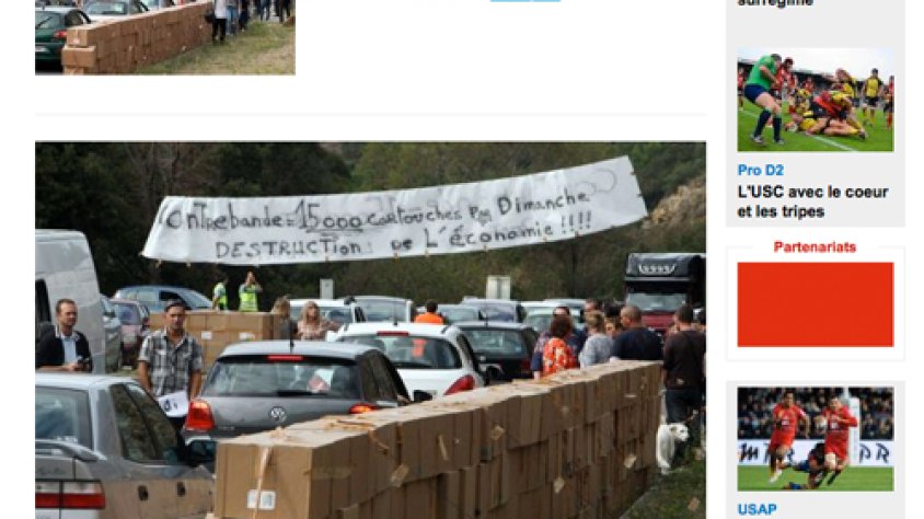 Captura de pantalla web L'Independant de Perpinyà