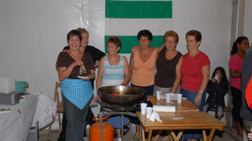 Caseta de la cultura andalusa a la Festa de les Cultures celebrada a la Festa Major de la Jonquera