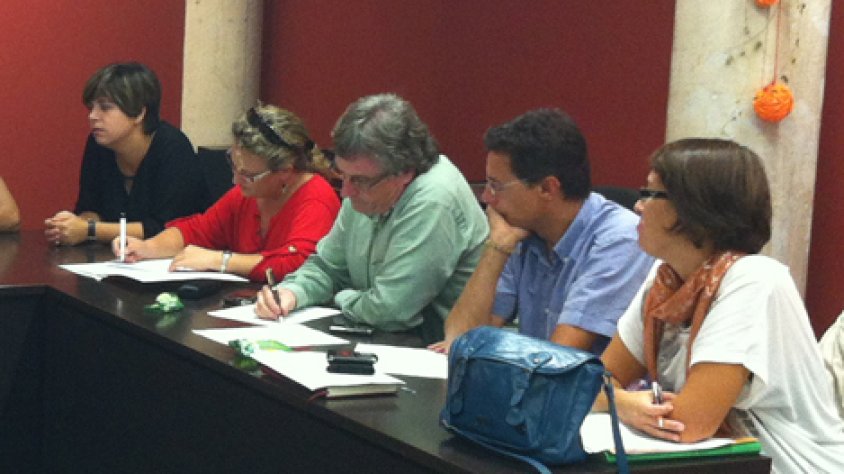 Els regidors republicans a la sessió de Ple del 8 d'octubre