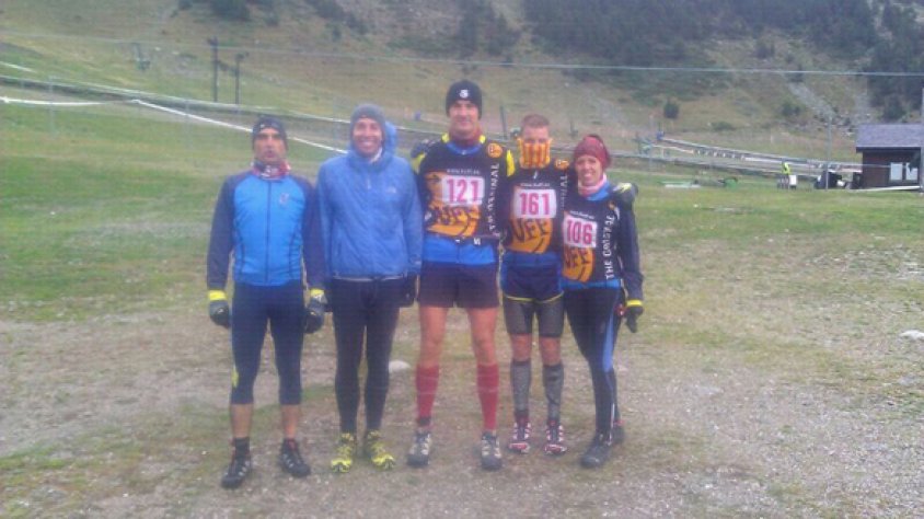 Els corredors del CEJ a la base de l'estació Vallter 2000