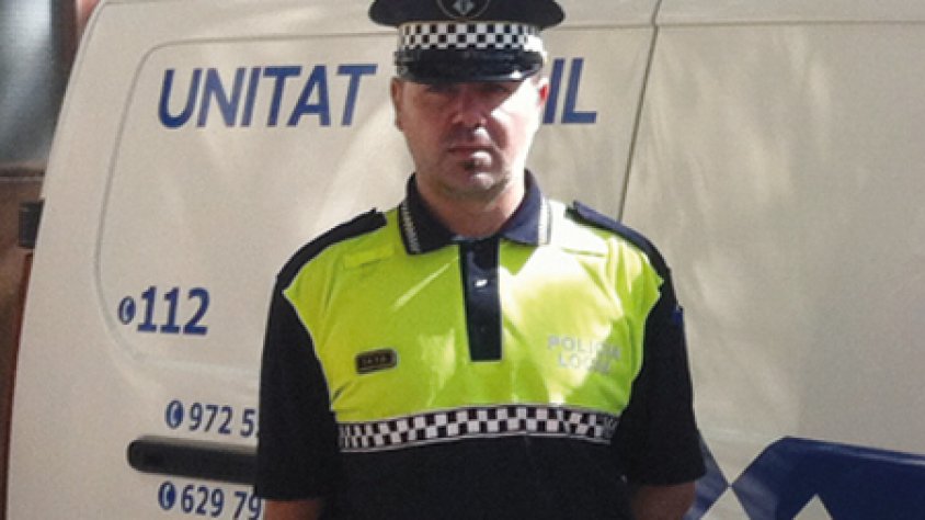 Raimond Herrera, policia local de la Jonquera