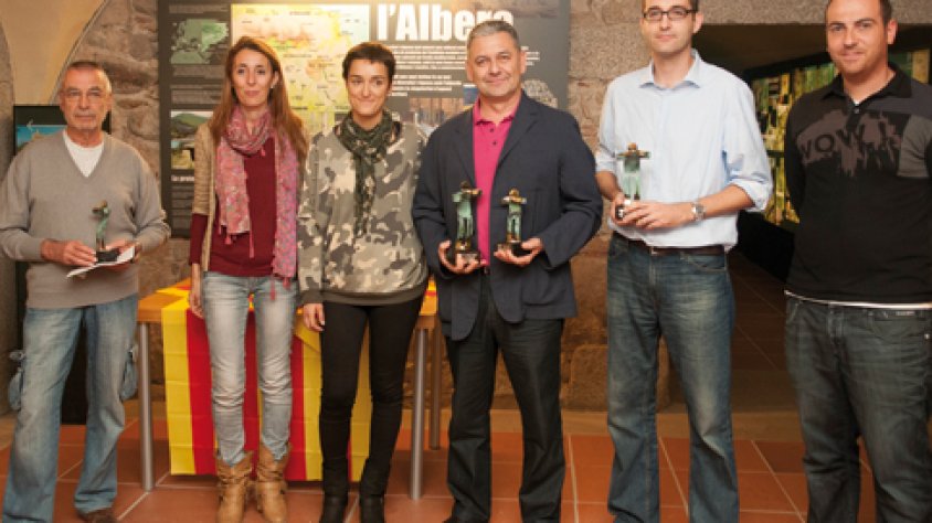 Entrega de Premis a les oficines del PNIN de l'Albera, als baixos de Can Laporta