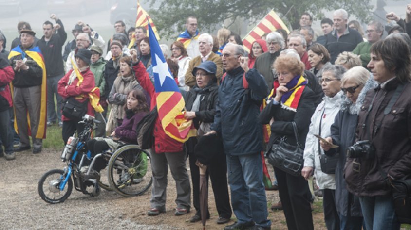 L´homenatge a Lluís Companys es va fer a Coll de Manrella aquest diumenge