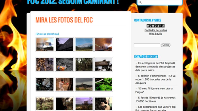 Captura de pantalla del blog dels alumnes de l'IES Jonquera