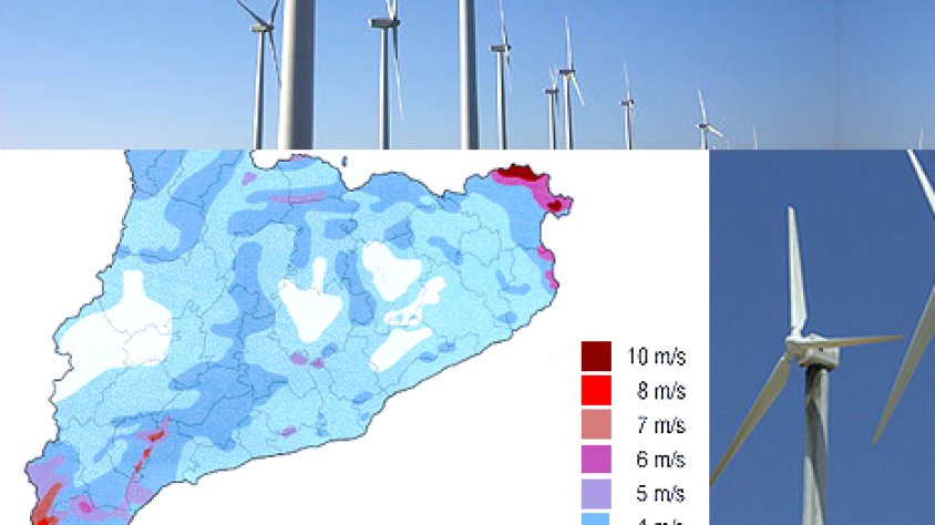 Zones de màxima intensitat mitjana de vent