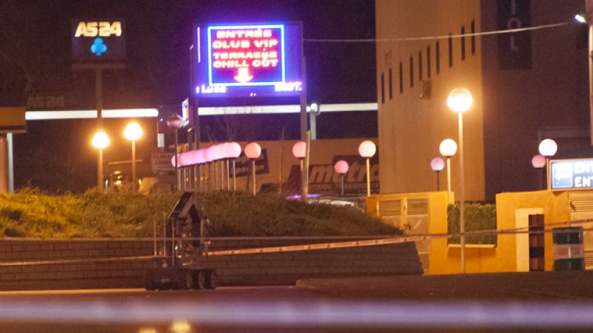 Robot de la unitat Tedax dels Mossos d'Esquadra al polígon de Mas Morató