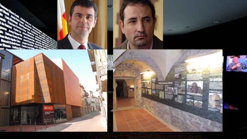 Santi Vila a l'esquerra de la imatge i Ramon Espadaler a la dreta