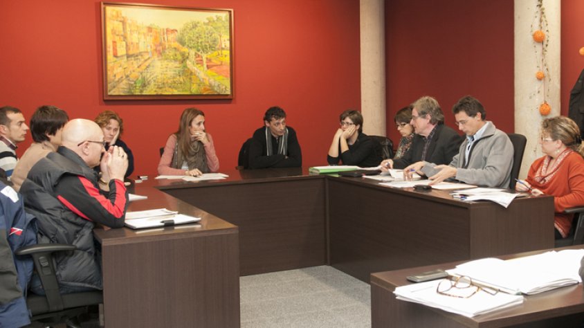 Ple municipal celebrat a l'Ajuntament de la Jonquera el 27 de desembre de 2012