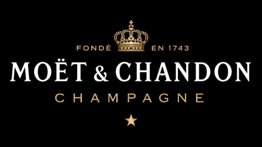 Etiqueta i logotip de la cava francesa Moet-Chandon