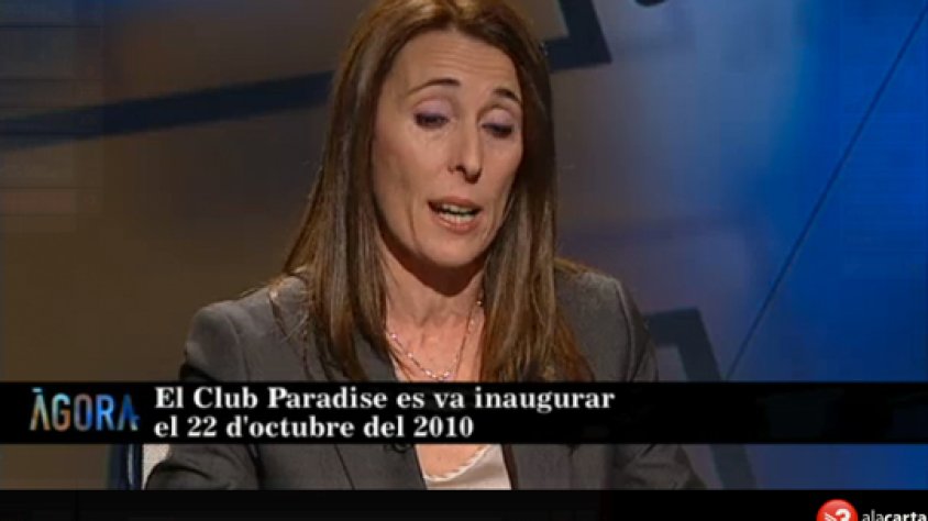 Sònia Martínez, dilluns al vespre al programa Àgora