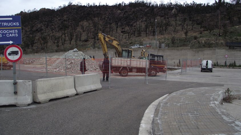 Aquesta setmana han començat les obres del nou aparcament a la zona de l’antiga campa d’exportació de la duana