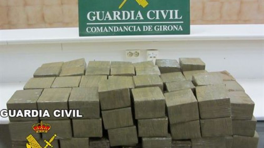 Els 150 quilos de haixix intervinguts
