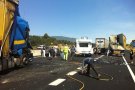 Els alcaldes de la Jonquera i Agullana no veuen com a solució definitiva el fer passar camions per l'AP7