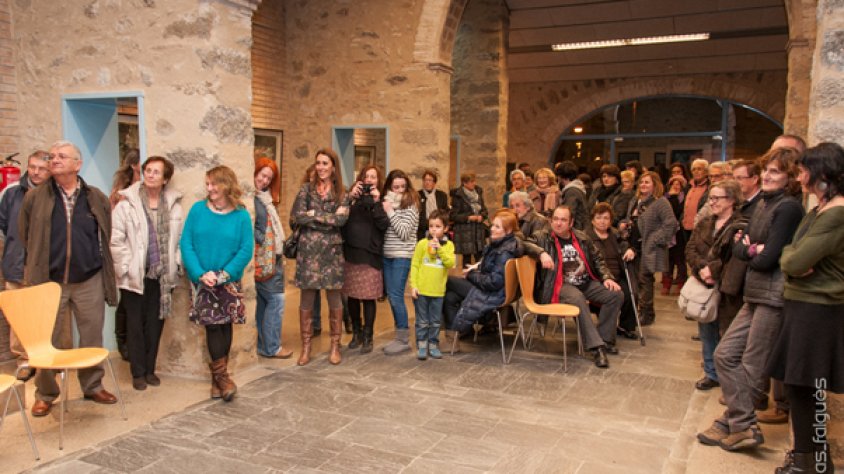 Inauguració de l'exposició “Aigua + pigment + paper” divendres 8 de febrer
