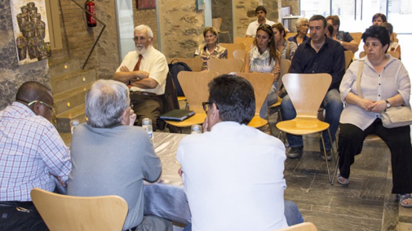 Presentació de la delegació local de Càrites a la Jonquera el setembre de 2012