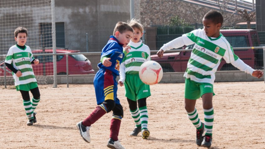 Partit de pre-benjamins a Vilamalla